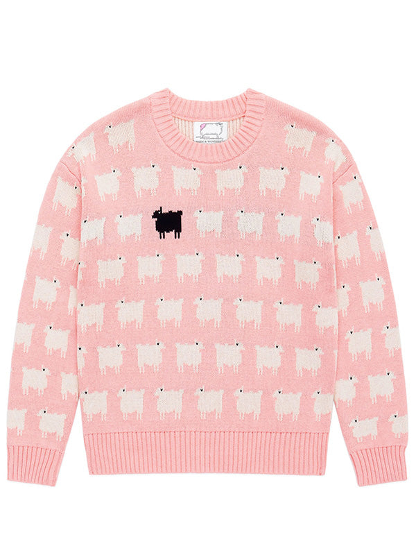 Lady Diana Pink Sheep Sweater Super Star Jacket