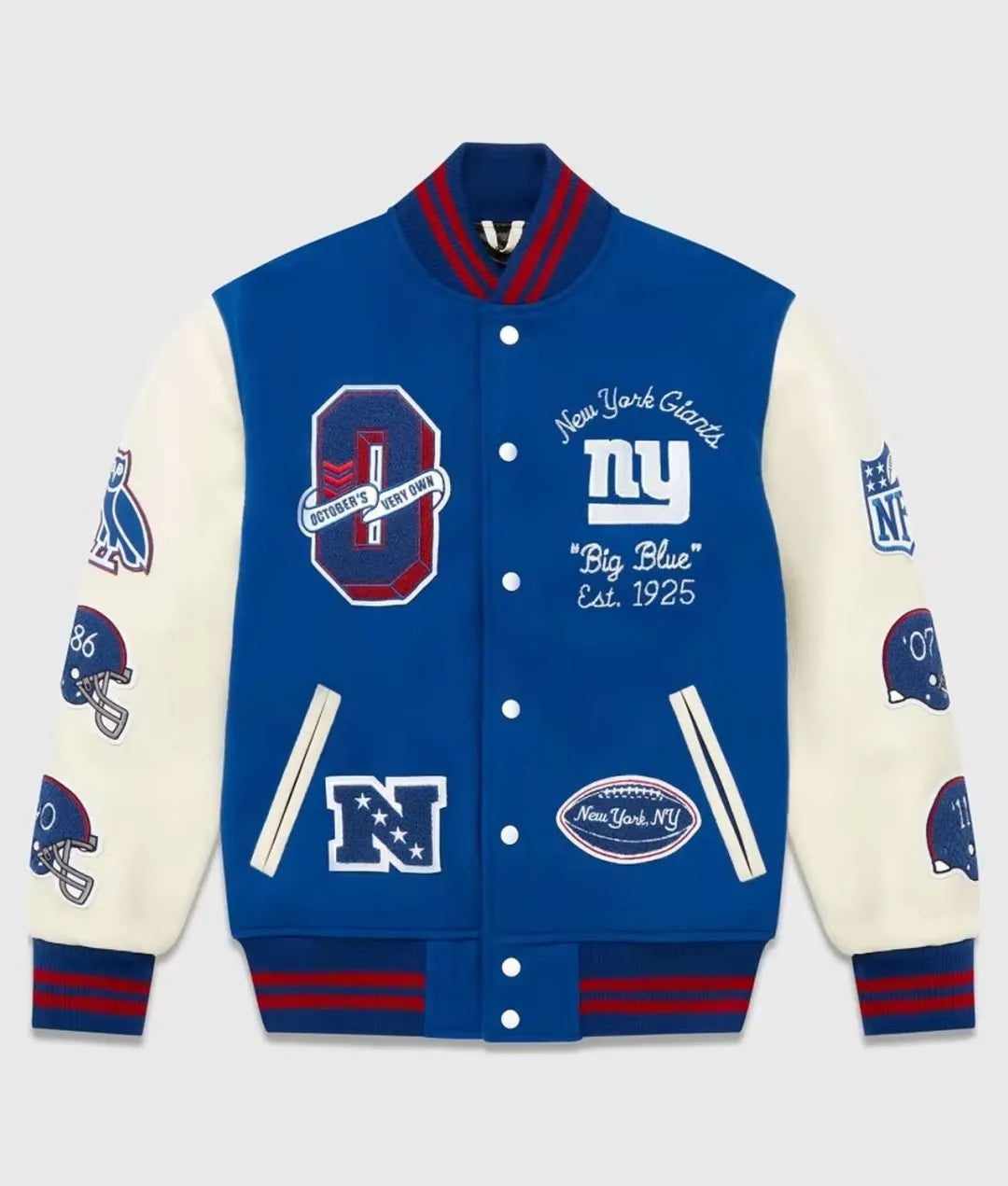 OVO New York Giants Varsity Jacket Super Star Jacket