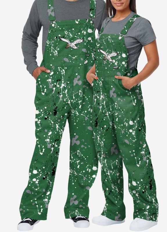 Philadelphia Eagles Mens Kelly Green Overalls Super Star Jacket