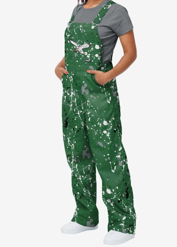 Philadelphia Eagles Mens Kelly Green Overalls Super Star Jacket