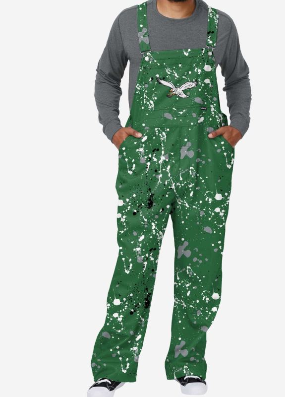 Philadelphia Eagles Mens Kelly Green Overalls Super Star Jacket