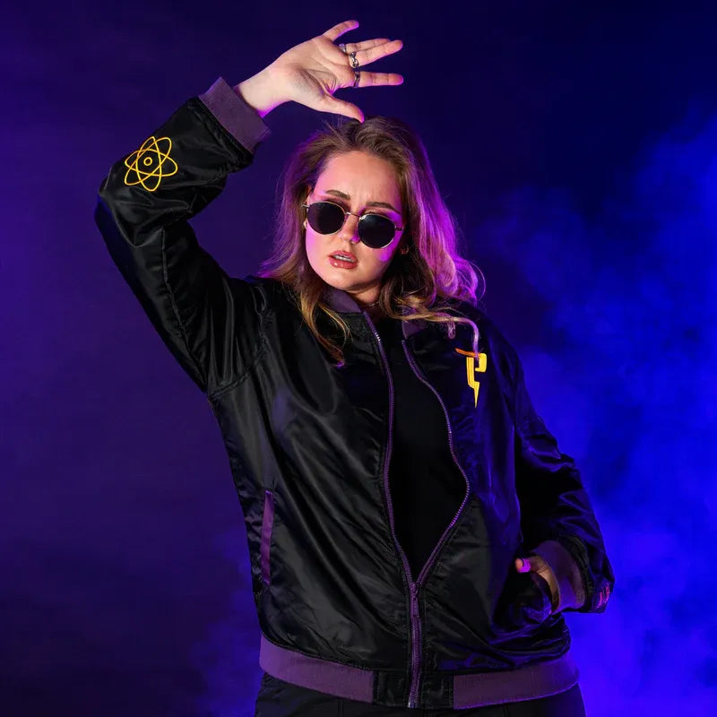 Powerline Bomber Black Jacket