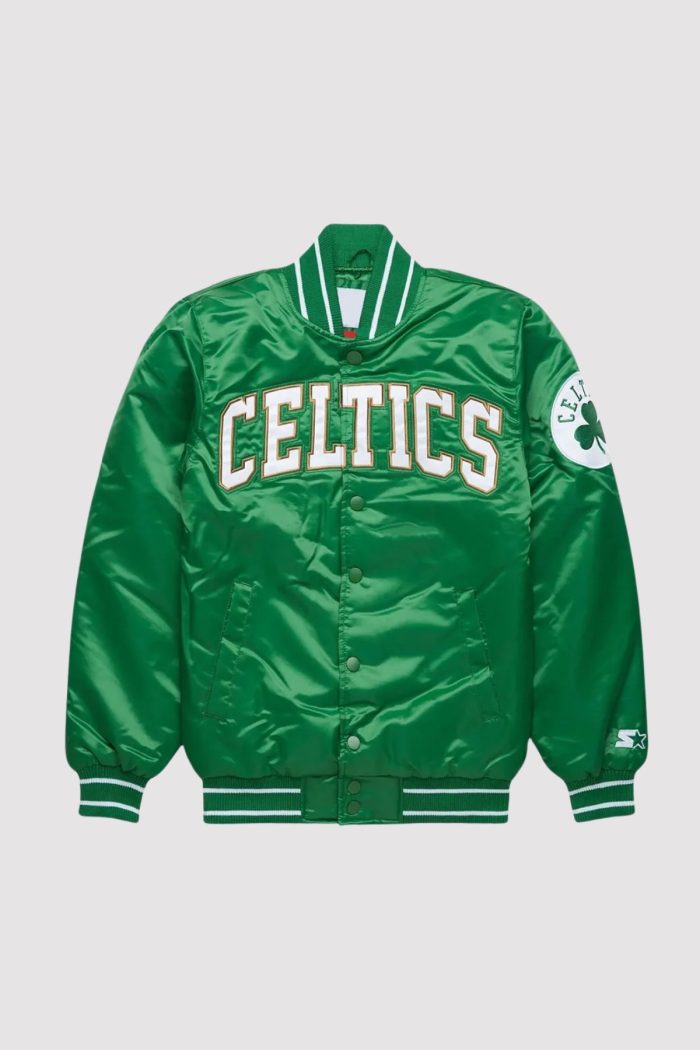 Starter Boston Celtics Heavyweight Green Satin Jacket Super Star Jacket