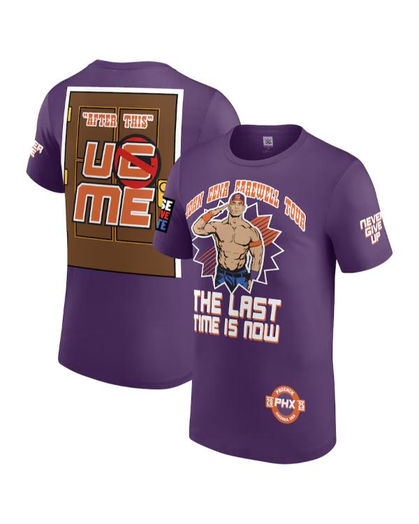John Cena Monday Night RAW Purple T-Shirt Superstar Jacket