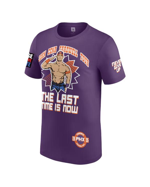 John Cena Monday Night RAW Purple T-Shirt Superstar Jacket