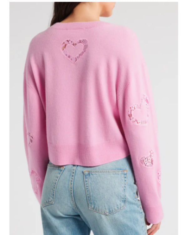 The Today Show 2025 Savannah Guthrie Pink Hearts Sweater Super Star Jacket