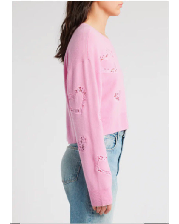 The Today Show 2025 Savannah Guthrie Pink Hearts Sweater Super Star Jacket