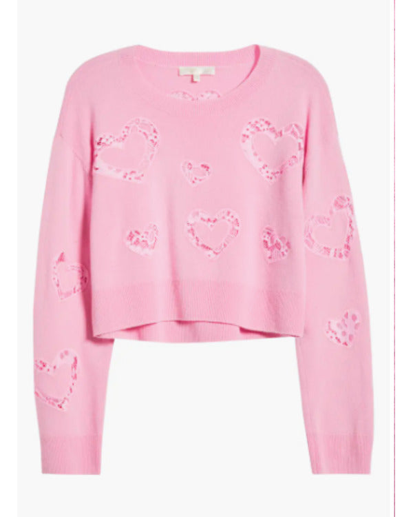 The Today Show 2025 Savannah Guthrie Pink Hearts Sweater Super Star Jacket
