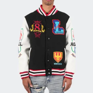 Mens-Legendary-Lion-Black-Varsity-Bomber-Jacket-1