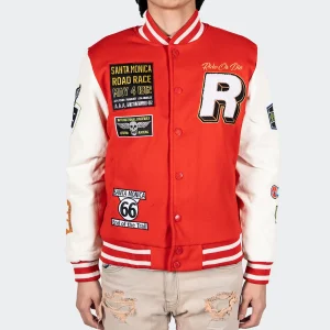 Mens-Ride-Or-Die-Road-Race-Red-Varsity-Letterman-Jacket-1