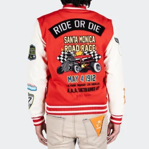 Mens-Ride-Or-Die-Road-Race-Red-Varsity-Letterman-Jacket