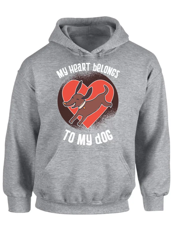 My-Heart-Belongs-To-My-Dog-Grey-Fleece-Hoodie