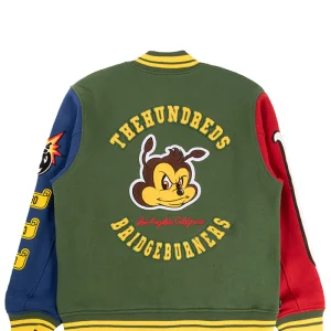 The-Hundreds-Bridge-Burners-Forest-Green-Letterman-Jacket-1