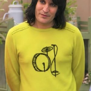 Noel Fielding Yellow Drum Kit Jumper