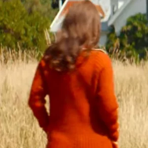 Black-Mirror-S06-Kate-Mara-Orange-Knitted-Cardigan