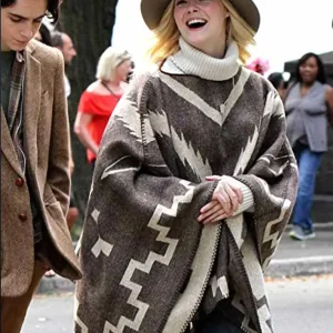 Elle-Fanning-A-Rainy-Day-In-New-York-Ashleigh-Mexican-Style-Poncho-1