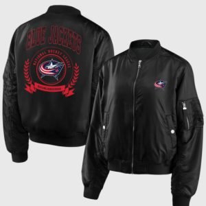 Columbus-Black-Bomber-Varsity-Jacket-1