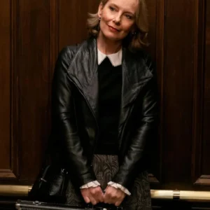 Tv-Series-Only-Murders-In-The-Building-Amy-Ryan-Black-Leather-Jacket