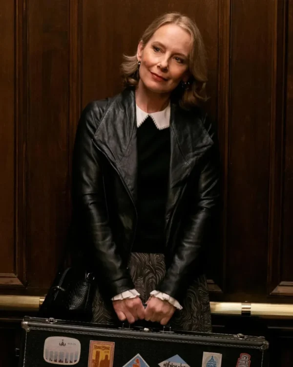 Tv-Series-Only-Murders-In-The-Building-Amy-Ryan-Black-Leather-Jacket