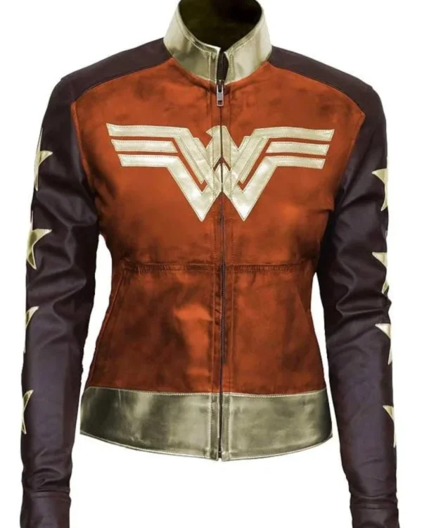 Wonder-Women-Brown-Waxed-Leather-Jacket