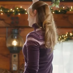 A-Very-Vermont-Christmas-2024-Katie-Leclerc-Burgundy-Sweater