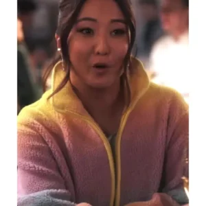 Emily-In-Paris-S04-Ashley-Park-Ombre-Fleece-Jacket