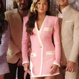 Mindy-Chen-TV-series-Emily-in-Paris-S03-Ashley-Park-Pink-Dress-Coat