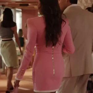 Mindy-Chen-TV-series-Emily-in-Paris-S03-Ashley-Park-Pink-Dress-Coat-4